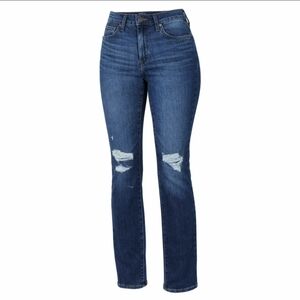 Levi’s 724 High Rise Slim Straight Jeans 0  25x30 NWT Distressed